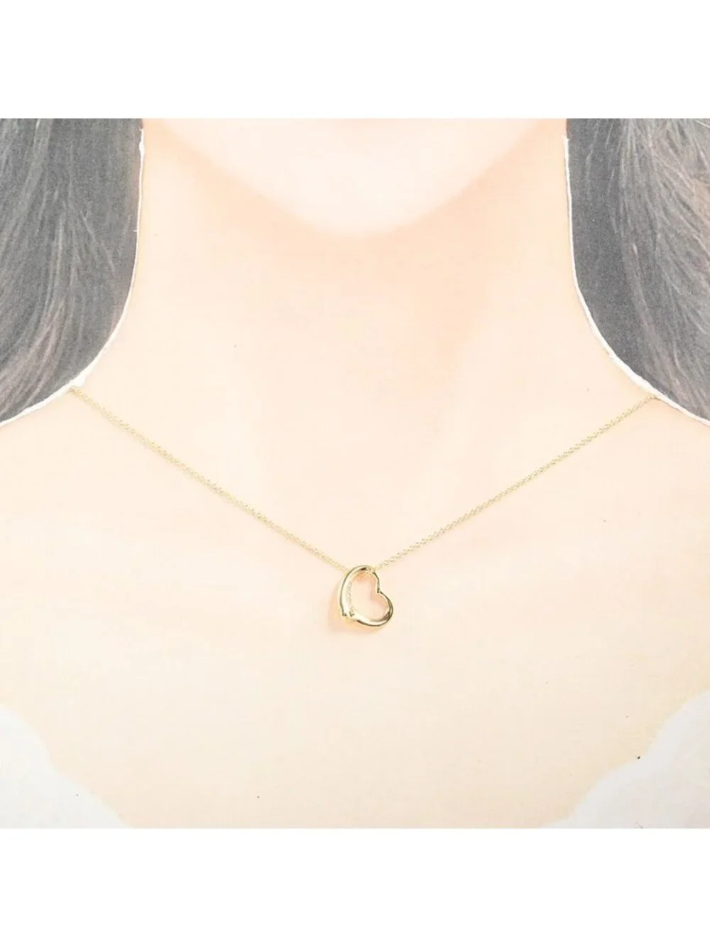 Tiffany & Co Necklace Open Heart